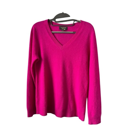 100% CASHMERE CHARTER CLUB LUXURY V-Neck Sweater Size M - Picture 3 of 7